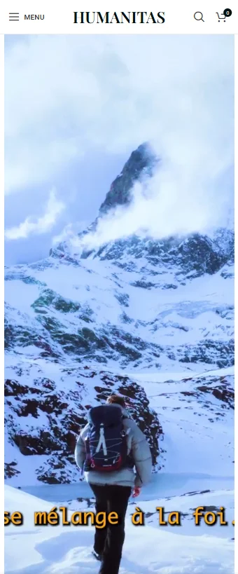 Projethumanitas.ch — version mobile, site WordPress projet solidaire Genève